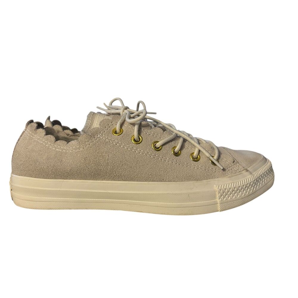 Women's Converse Chuck Taylor All Star Frilly Thrills - Egret - Size 8 - Picture 2 of 8